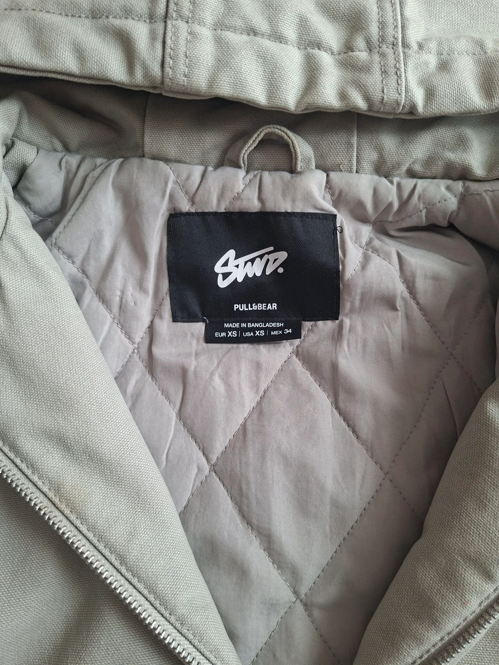 Cazadora vaquera vintage beige talla S – photo 3